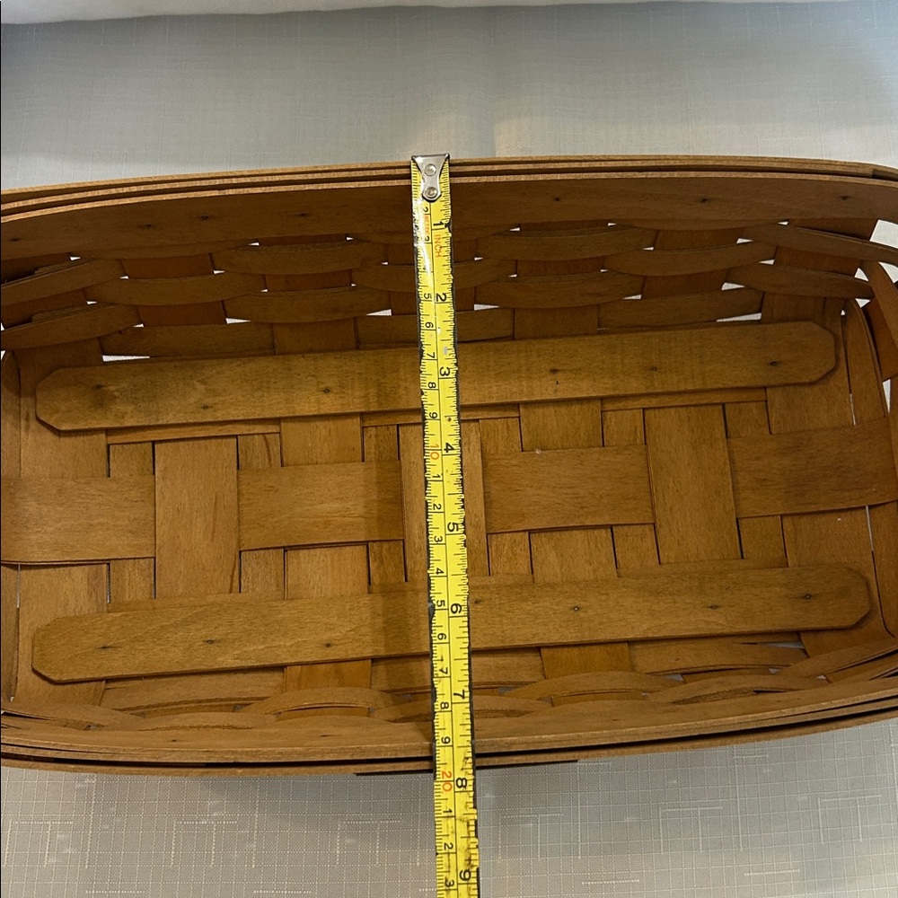 Longaberger Brown Woven Mail Basket - Picture 10 of 11